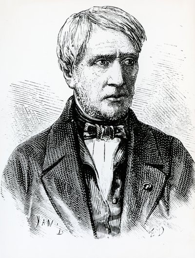 Portrét Antoine Cesar Becquerel (1788-1878), francouzský fyzik, Francie od French School