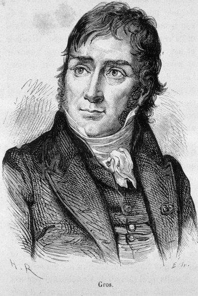 Portrét Antoina Jeana Grose (1771 - 1835), žáka Davida a tehdejšího oficiálního malíře Napoleona - v „L