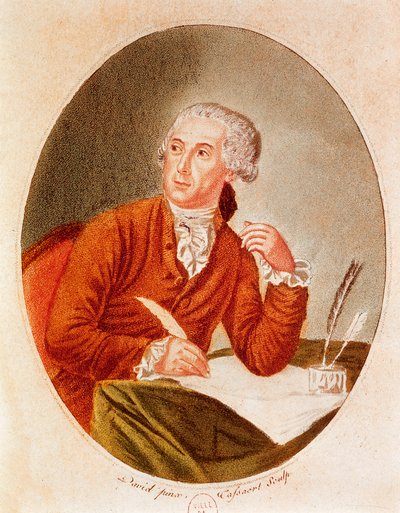 Portrét Antoine Laurent Lavoisier (1743-1794) od French School