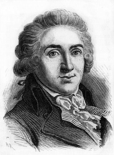 Portrét Armanda Gensonna (1758 - 1793), zástupce konventu. Rytina z konce 19. století. od French School