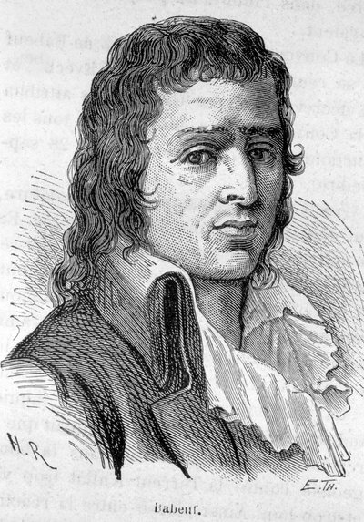Portrét Babeuf dit Gracchus, francouzský revolucionář (1760-1797) - v „“L’Histoire de France““ od Henriho Martina od French School