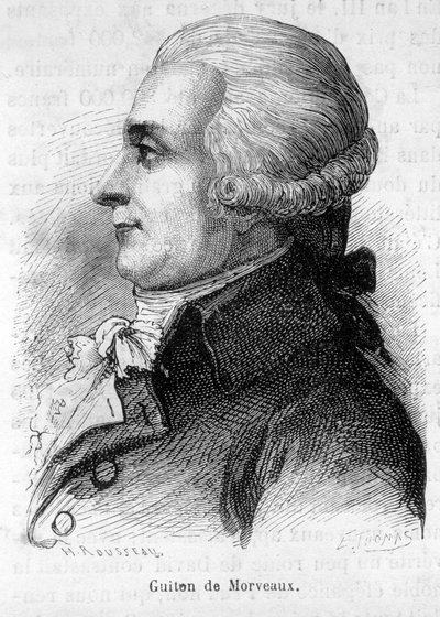 Portrét barona Louis-Bernarda Guyton-Morveau (Guiton) (1737-1816), francouzského politika, chemika a revolucionáře - v „“L
