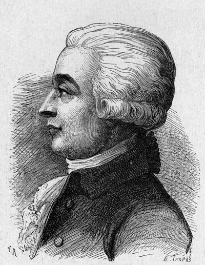 Portrét Blancharda (1709 - 1853), francouzského letectví - v „“ Album de la Science; proslulí učenci; Velké objevy “”” 1896. od French School