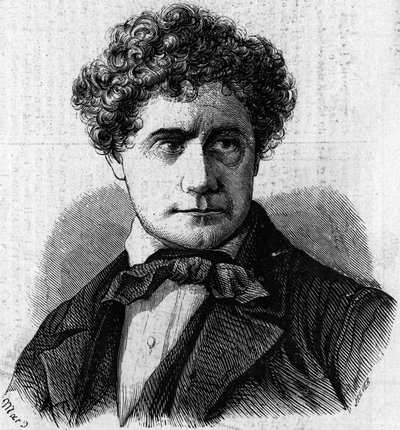 Portrét Brighama Younga (1801-1877), amerického politika a vůdce mormonů. Rytina v „“ Le Monde Illustré““ č. 39 z 9. ledna od French School