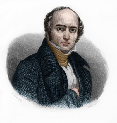 Portrét Camille Hyacinthe Odilon Barrot (1791-1873), francouzský politik. v „“ LIBRE DES SPEAKERS““ od Louise de Cormenina Timona. 1842. Soukromá sbírka. od French School