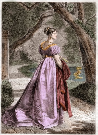 Portrét Kateřiny Württemberské 1783 1835 Vestfálská královna - Portrét Kateřiny Württemberské, manželky Jeroma Bonaparta, královny Wesfálska (1783-1835) - v "Histoire de l