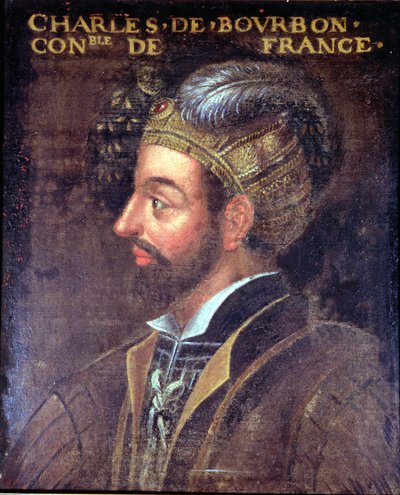 Portrét Karla III. (1490-1527) vévoda z Bourbonu, 1617-38 od French School