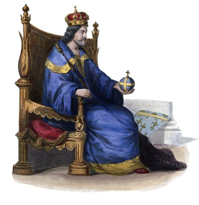 Portrét Karla I. Neapolského (Karel z Anjou) (1227-1285), sicilského krále. od French School