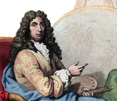 Portrét Charlese Lebruna (Le Brun) (1619-1690), francouzského malíře a teoretika umění. od French School