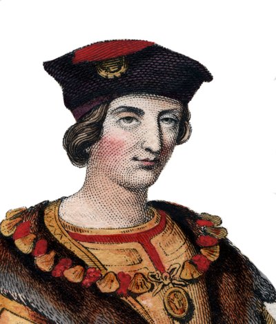 Portrét francouzského krále Karla VIII. (1470-1498). od French School