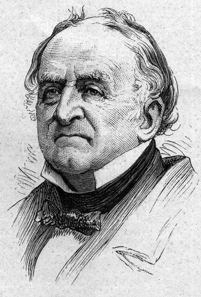 Portrét Charlese de Viel Castel (Viel-Castel) (1800-1887), francouzský diplomat a akademik. Rytina v „“ Le Monde Illustré““ č. 883 ze 14. března 1874. od French School