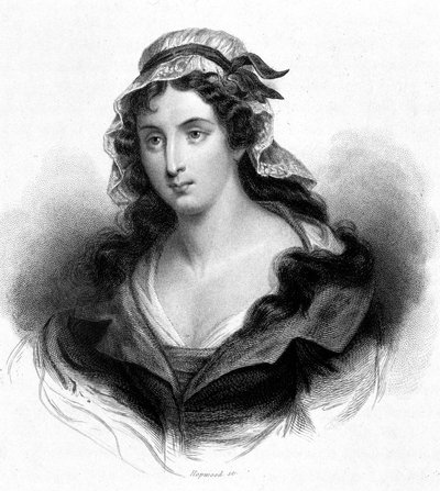 Portrét Charlotty Cordayové (1768 - 1793) - v “”Revolution francaise”” od Thierse. 19. století od French School