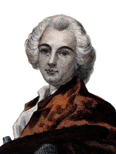 Portrét Claude Joseph Vernet (1714-1789), francouzský malíř. od French School