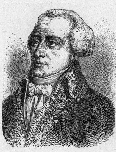 Portrét Claude Louis Petiet (1749 - 1806), válečný komisař. Rytina z roku 1889. Soukromá sbírka. od French School