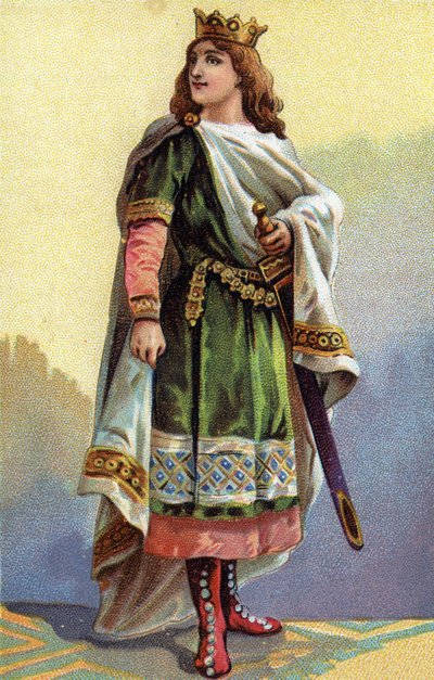 Portrét Clotaire (Clothaire) III., krále franků (652-673). od French School