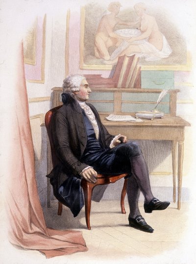 Portrét Condorceta - v „“Le Plutarch Français““. od French School