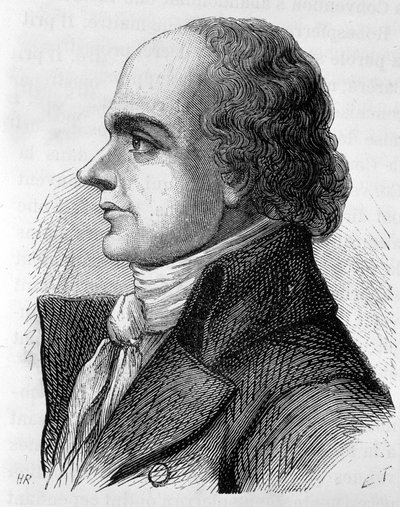 Portrét hraběte Jeana Denise de Lanjuinais (1753 - 1827), francouzského politika - v „Dějinách Francie“ od Henriho Martina od French School