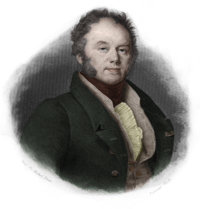 Portrét Edouarda, vévody z Fitz-James (Fitz James) (1776-1838), francouzského politika. v „“ LIBRE DES SPEAKERS““ od Louise de Cormenina Timona. 1842. Soukromá sbírka. od French School