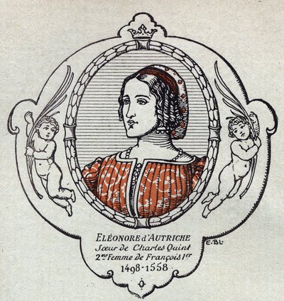 Porträt von Eleonore von Habsburg, Erzherzogin von Österreich (1498-1558) Königin von Frankreich von French School