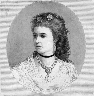 Portrét Emmy Albani (Marie Louise Emma Cecile Lajeunesse dite od French School