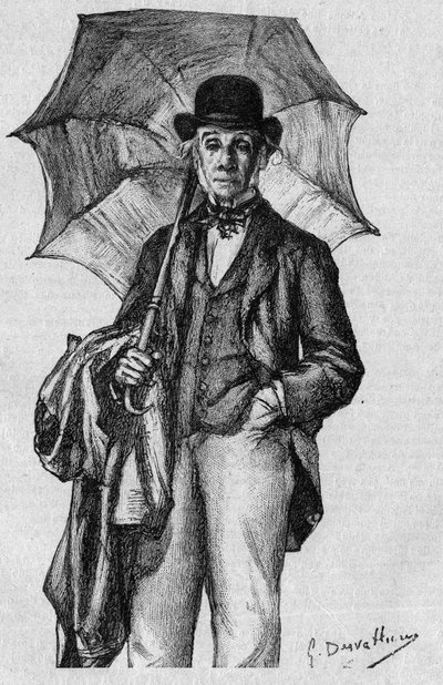 Portrét Ernesta Legouvea (1807-1903), francouzského básníka, prozaika a dramatika, člena Akademie Francaise. Rytina v „La gazette du dimanche““ z 9. ledna od French School