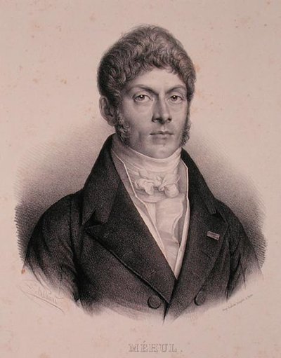 Portrét Etienne-Nicolas Mehul (1763-1817) (litho) od French School