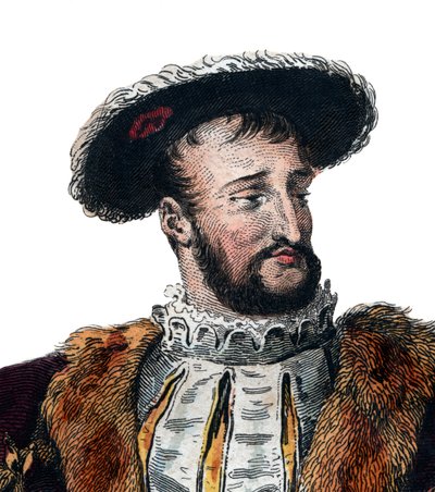 Portrét Františka I. Francouzského (1494-1537), francouzského krále. od French School