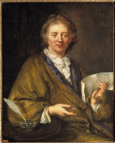 Portrét Francoise Couperina (1668-1733), dit Couperin le Grand, francouzského skladatele a varhaníka. Anonymní obraz 17. století. olej na plátně, 90 x 73 cm. - Portrét Francoise Couperina (1668-1733), známého jako Couperin Veliký, francouzský skladatel a od French School