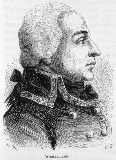 Portrét Francoise Josepha Westermanna, generál francais (1751-1794) - v „“ L