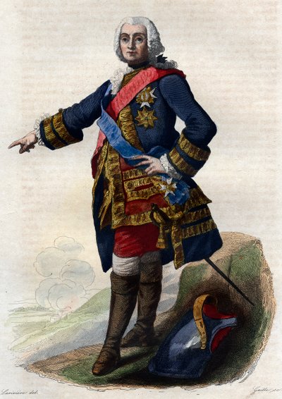 Portrét Francoise de Cheverta (1695-1769), francouzského generála. od French School