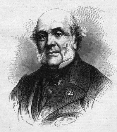 Portrét Frederica Auguste Demetze (1796-1873), francouzského právníka, zakladatele zemědělské kolonie a věznice Mettray, který měl za cíl rehabilitovat mladé delikventy. Rytina v „“ Le Monde Illustré““ č. 866 z 15. listopadu od French School