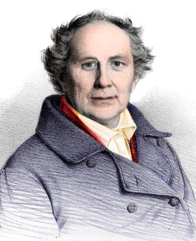 Portrét Friedricha Wilhelma Augusta Argelandera (1799-1875), německého astronoma od French School