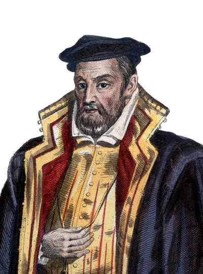 Portrét Gasparda II de Coligny (1519-1572), lorda de Chatillon, francouzského šlechtice a admirála. od French School