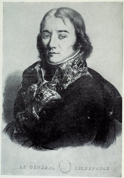 Portrét generála Antoine Richepance (nebo Richepanse) (1770-1803), ve prospěch otroctví. Tisky 19. století Chartres, Musee des Beaux Arts od French School