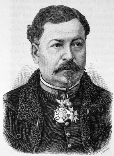 Portrét generála Jean Auguste Margueritte (1823 - 1870, zemřel v bitvě u Sedanu), otce Paula a Victora Margueritte - v „“ L