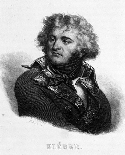 Portrét generála Jeana Baptista Klébera (1753 - 1800) - v “”Revolution francaise”” od Thierse. 19. století od French School