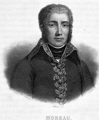 Portrét generála Jeana Victora (Jean-Victor) Moreaua (1763-1813) - v „“Revolution francaise““ od Thierse od French School