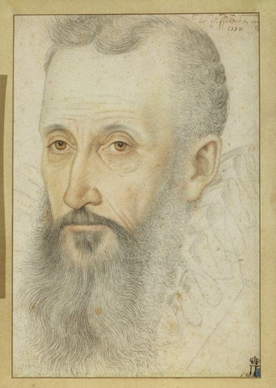 Portrét George Talbota, 6. hraběte ze Shrewsbury (1528-90) (křída na papíře) od French School
