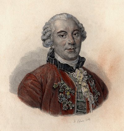 Portrét Georgese Louise Leclerca, hraběte z Buffonu (1707-1788), francouzského přírodovědce a spisovatele. V ""Portréty užitečných mužů"" od French School
