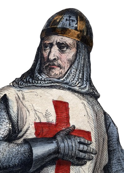 Portrét Godfreye z Bouillonu (104061-1100), franského rytíře, jednoho z vůdců první křížové výpravy. od French School