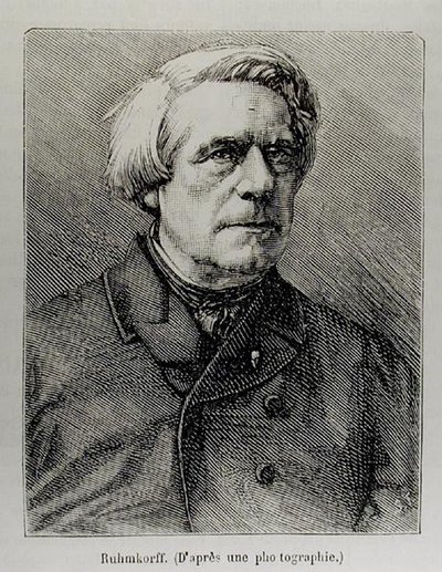 Portrét Heinricha Daniela Ruhmkorffa (1803-77) od French School