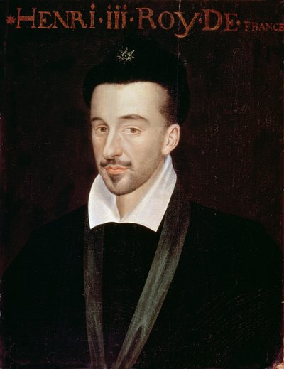 Portrét Jindřicha III. (1551-89) od French School