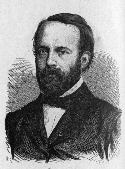 Portrét Henri Sainte-Claire Deville (1814 - 1876) - v „“ Album of Science; proslulí učenci; Velké objevy “”” 1896. od French School