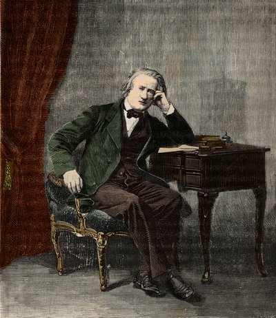 Portrét Henriho Victora Regnaulta (1810-1878) - Portrét Henriho Victora Regnaulta, francouzského fyzika a chemika (1810-78) - Rytina do „“ Vědy dostupné všem – fyzika a chemie populaires““ od Alexise Clerca – Konec 19. století - Soukromý plk od French School