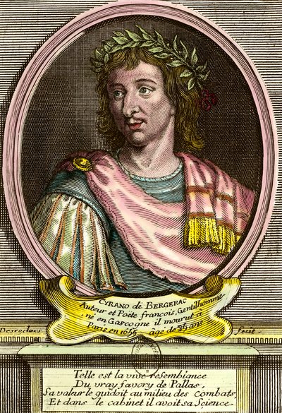 Portrét Herkula Saviniena od Cyrana de Bergeracu (1619 - 1655) francouzského spisovatele. od French School