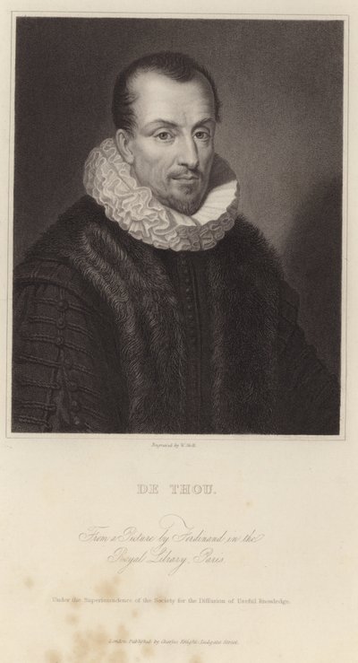 Portrét Jacquese Auguste de Thou od French School