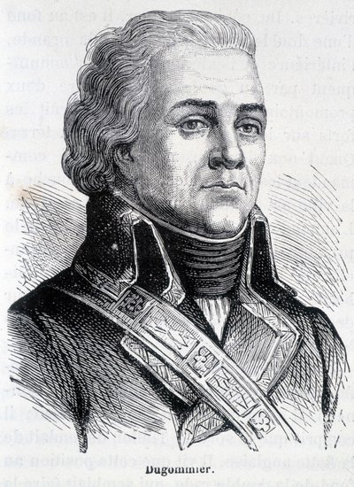 Portrét Jacquese Françoise Coquille dit Dugommier, francouzského generála (1738-1794) - v „“L’Histoire de France““ od Henriho Martina od French School