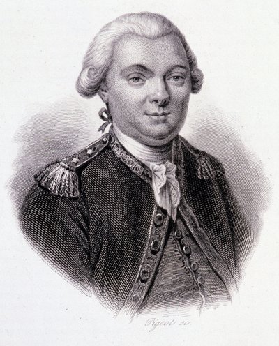 Portrét Jeana-Francoise Galaupa, hraběte de La Perouse (Jean Francois Laperouse) od French School