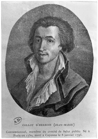 Portrét Jean-Marie Collot dHerbois (1750-1796) od French School
