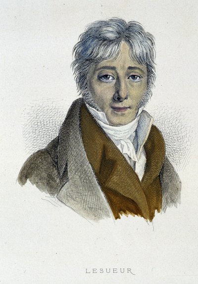 Portrét Jean - François Lesueur - rytina od French School